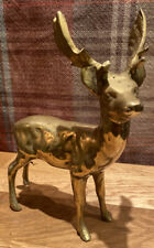HEAVY BRASS STAG ORNAMENT