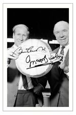 BOBBY CHARLTON & MATT BUSBY Signed Autograph PHOTO Gift Print MANCHESTER UNITED