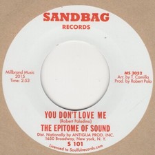 Epitome Of Sound You Don't Love Me Sandbag  Soul Northern Motown