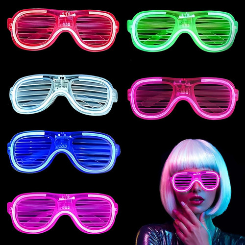12pcs neon party glasses - party, glasses,led