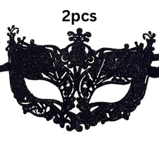 4xGlitter Shiny Women’s Masquerade Eye Mask Cosplay Face Cover Party Prom Costum
