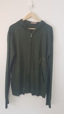 Etienne Ozeki Light Weight Hood Zip Jumper Olive Size Medium RRP £145