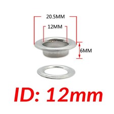 Eyelet with Washer Leather