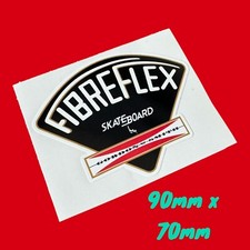 FIBREFLEX G&S Black vinyl Sticker Classic Vintage Skateboard Surf Skate Van 70s