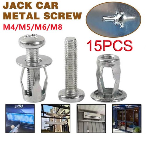 15pcs m8 jack nuts - m4/m5/m6/m8,