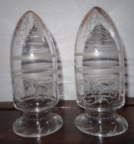 Pair 19th century engraved - century,