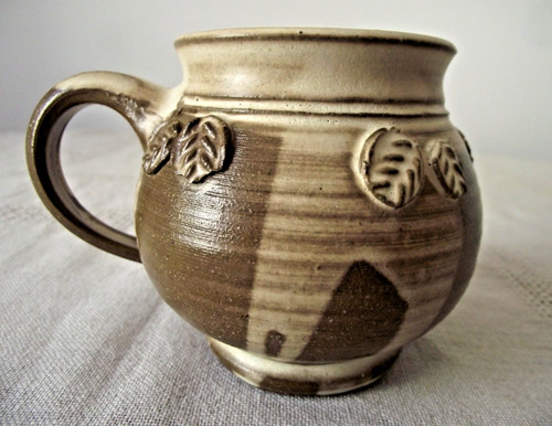 Studio pottery mug stoneware - pottery,