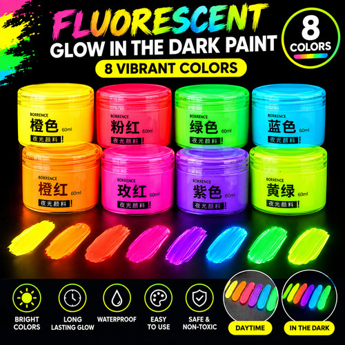 Glow the dark paint 60ml - in,