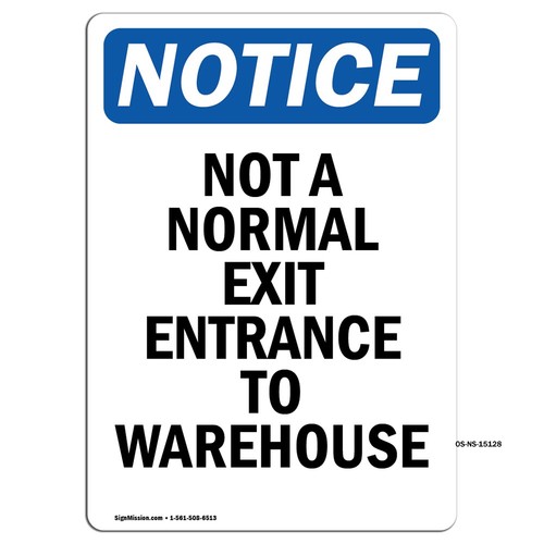Not normal exit entrance - a,