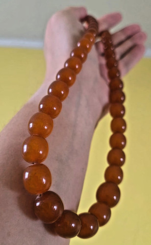 Amber necklace baltic - amber,
