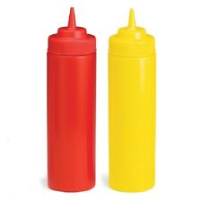2 x SQUEEZE SAUCE BOTTLES RED