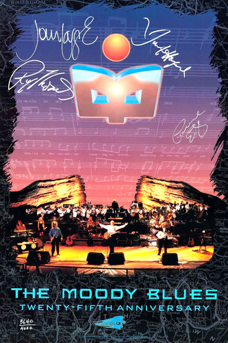 Moody blues autographed 25th - blues,
