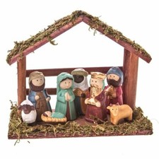 Gisela graham ceramic nativity - ceramic,