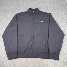 Fred Perry Jacket Mens XL Navy Brentham Bomber Windbreaker Casuals Mod Terraces
