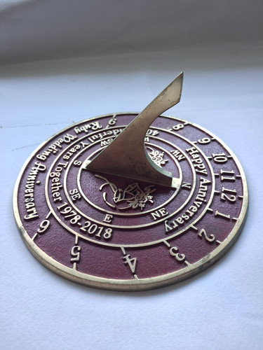 Solid brass ruby wedding - , sun