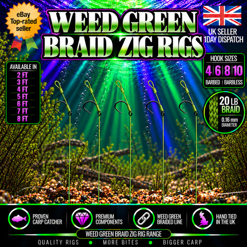 Weed green braid zig - braid,