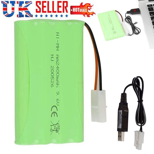 2400mah nimh rechargeable - 9.6v,