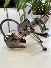 Brubaker Metal dog wine bottle holder