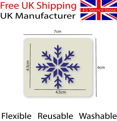 Festive snowflake stencil - festive,
