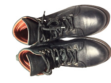 CRCYDER Boots Unisex 8/42 Black Ankle boot Soft Leather Flat Military Style Cush