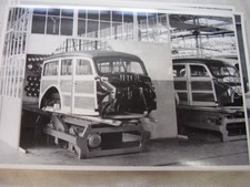 1940 FORD  WOODY BODY READY FOR ASSEMBLY LINE     BIG 12 X 18  PHOTO PICTURE