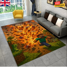 Kids Mine-Craft 3D Rug Bedroom