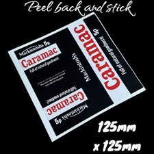 Caramac  Mackintosh’s Sweet Wrapper Classic Vinyl Sticker dummy Vintage Repro 