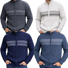 Men’s Zip Up Knit Cardigan