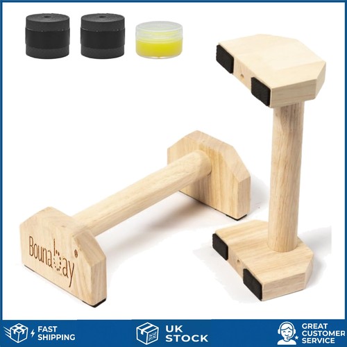 Solid rubberwood parallettes - rubberwood,