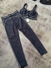 Alo yoga set black white - black, white,