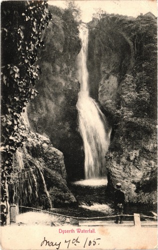 Dyserth waterfall postcard - postcard,