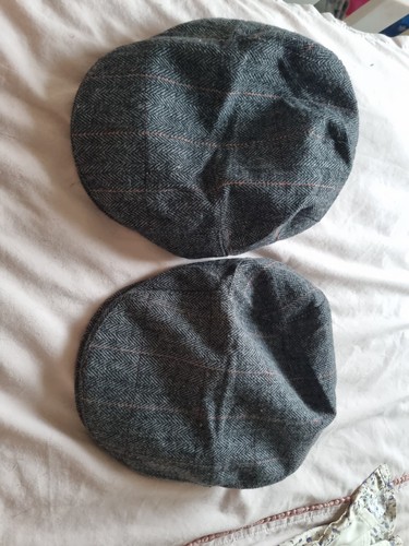 Mens tweed adjustable hats - tweed,