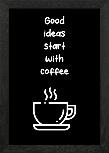 Coffee quotes framed - framed, wall