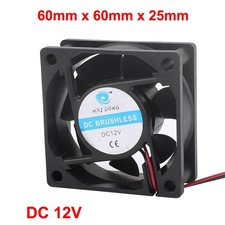 DC 12V 60mm x 60mm x 25mm 7