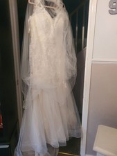 White Fish Tail Wedding Dress