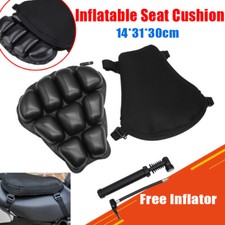 Motorcycle Bike 3D Comfort Seat Cushion Air Motorbike Pillow Seat Pad+Inflator
