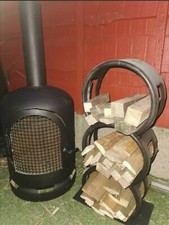 Gas Bottle Wood burner/Log Burner/ Chiminea/Patio heater/Garden/outdoor heater. 