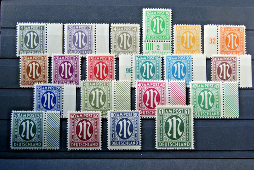 German stamps 1945 allied - stamps.,
