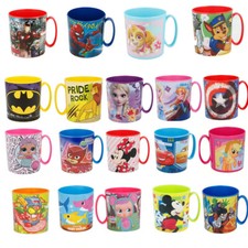 New Design Kids Character Licence Mug 350ML Drinking Plastic Cup Microwave Safe 