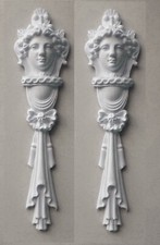 Ornate Columns White Ornate