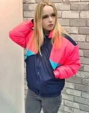 Ladies Navy Blue & Neon Pink