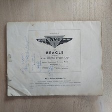 BSA BEAGLE Motorcycles Genuine