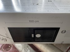 Cooke & Lewis Galvani Polished Grey Composite quartz 1 Bowl Sink & drainer