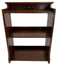 Arts & Crafts Oak Wall Shelf Spice Rack Bookcase Mission Style 24" - K12 O855