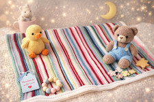 Hand-Knitted Baby Blanket: A