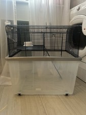 Pet One Gerbilarium Cage Enclosure in Grey for Gerbil Hamster Small Animal Home
