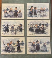 Vintage dutch postcards of