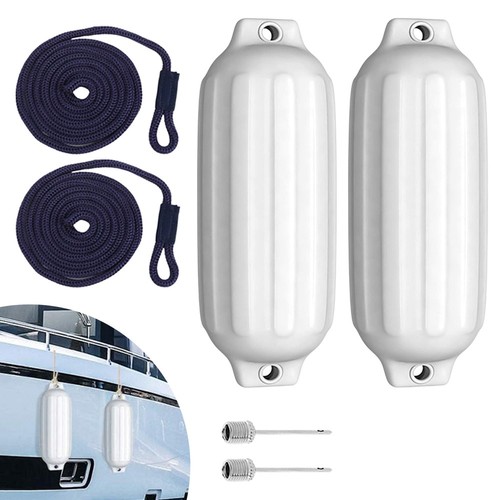 2pcs white boat - 2pcs, fenders