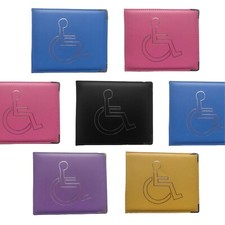 PU LEATHER DISABLED BADGE
