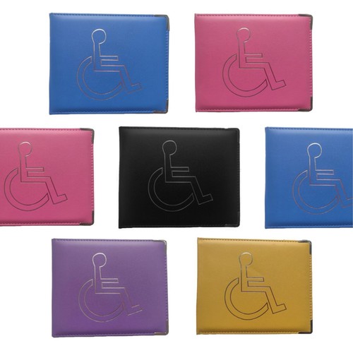 Leather disabled badge - disabled,